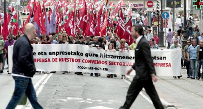 Troikak eta PPk inposatutako lan erreforma aplikatzearen kontra, subiranotasun politikoa eta laborala praktikatu.